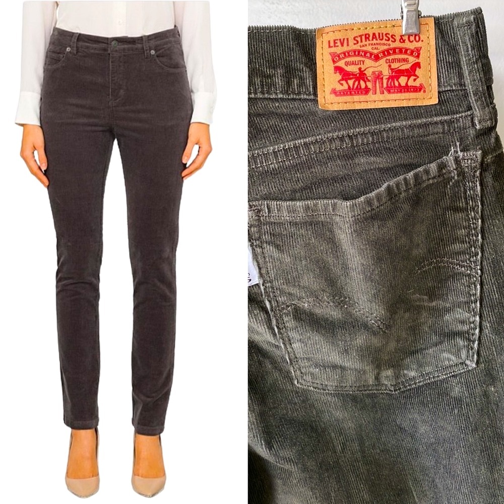 Levi’s 710 Super Skinny Micro Corduroy Pants Jeans in Size 27 Chocolate Brown